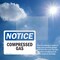 Signmission Compressed Gas OSHA Notice Sign, Plastic, 14in W x 10in L, 2PK OS-2PACK-NS-P-1014-L-10752 - alternate 2